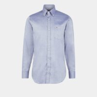 Chemise droite coton oxford Bleu Paul And Shark