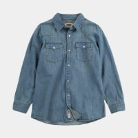 Chemise en denim Barstow Western Bleu Levi's Kids