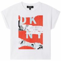 Chemise en popeline à imprimé Blanc Kenzo Kids