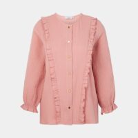 Chemise gaze coton volant Rose Seven August