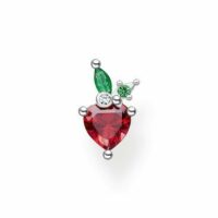 Clou d'oreille unique fraise argent Argent sterling 925 Gris Thomas Sabo