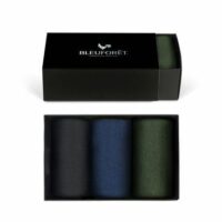 Coffret Cadeau Fil d'Écosse Jersey UniBleu Bleu Bleuforêt