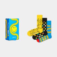 Coffret de 3 paires de chaussettes Happy Socks x Smiley Bleu Happy Socks