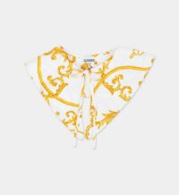 Col détachable baroque popeline coton bio Blanc Ganni