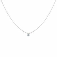 Collier 360° - diamant solitaire 0