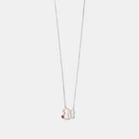 Collier Wulu en or blanc or rose et rubis Blanc Qeelin