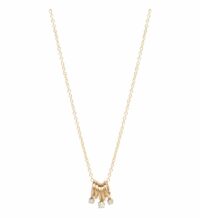 Collier pendentif en or 14 carats Prong Diamond Jaune Zoe Chicco