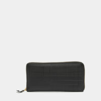 Compagnon SA0110LS cuir texturé Noir Comme des Garçons WALLETS