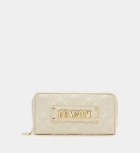 Compagnon matelassé signature Beige Love Moschino