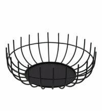 Corbeille à fruit filaire Wire en métal noir Ø30 cm Noir Point Virgule
