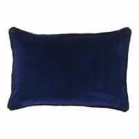 Coussin décoratif Rêverie velours Bleu Descamps