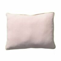 Coussin double gaze de coton - Fabriqué en France Rose Cocoeko