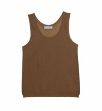 Débardeur col rond effet irrisé - Stella Beige Maison Montagut