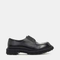 Derbies Type 124 semelle striée cuir polido Noir Adieu