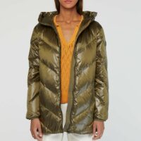 Doudoune mi longue Magnolia brillante Vert Woolrich