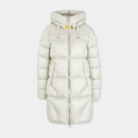 Doudoune mi longue déperlante capuche Janet Gris Parajumpers