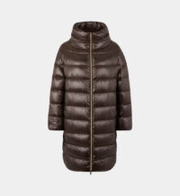 Doudoune mi longue zip Marron Herno