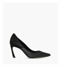 Escarpin à bout pointu cuir cachemire Résille SERENA 85 Noir Free Lance