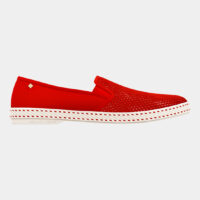 Espadrilles Classique 20 toile de coton Rouge Rivieras