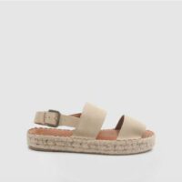 Espadrilles sandales DOUBLE STRAP PLATFORM Beige Alohas