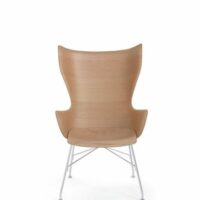 Fauteuil K/Wood - bois de frêne clair/chrome Marron Kartell