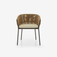 Fauteuil LAPEL by Busetti Garuti Redaelli Beige Cinna