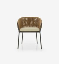 Fauteuil LAPEL by Busetti Garuti Redaelli Beige Cinna