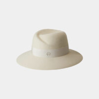 Fedora Virginie feutre Beige Maison Michel