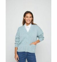 Gilet coton et lin - Thais Bleu Maison Montagut