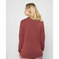 Gilet long avec poches en lin flammé - Tabata Rouge Maison Montagut