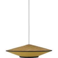 Grande suspension CYMBAL jaune Ø95 cm 60W Jaune Forestier