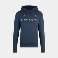 Hoodie Aston Martin Racing droit coton molleton Bleu Hackett London