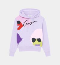 Hoodie ajusté 'KENZO Tribute' en coton bio Violet Kenzo