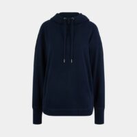 Hoodie ample fluide molletonné col boule Bleu Sweaty Betty