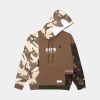 Hoodie droit Panel Multicolore AAPE by A Bathing Ape