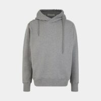 Hoodie droit capuche laçage coton Gris Craig Green