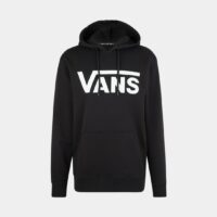 Hoodie droit coton molletonné signature Noir Vans