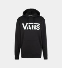 Hoodie droit coton molletonné signature Noir Vans