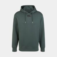 Hoodie droit molleton technique monogramme Vert Armani Exchange