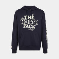 Hoodie droit molletonné signature Bleu The North Face