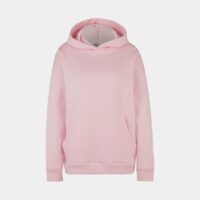 Hoodie long coton mélangé Rose Recc