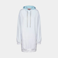 Hoodie long emblème Blanc Chiara Ferragni