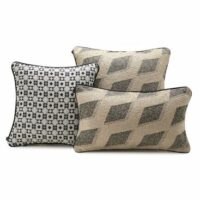 Housse de coussin Echo Beige Le Jacquard Francais