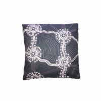 Housse de coussin Tali Gris 40 x 40 cm Gris IDAIA