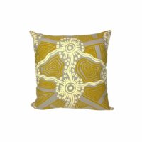 Housse de coussin Tali jaune 40 x 40 cm Jaune IDAIA