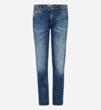 Jean Candiani boyfriend crop froissé bleu denim Bleu Le Temps Des Cerises