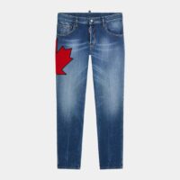 Jean Medium Sandy Wash Skater Bleu Dsquared2