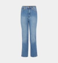 Jean Wild West droit taille haute Bleu Wrangler