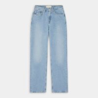 Jean droit et large Rose coton bio mélangé Bleu Mud Jeans