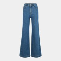 Jean évasé stretch taille haute Bleu I.Code